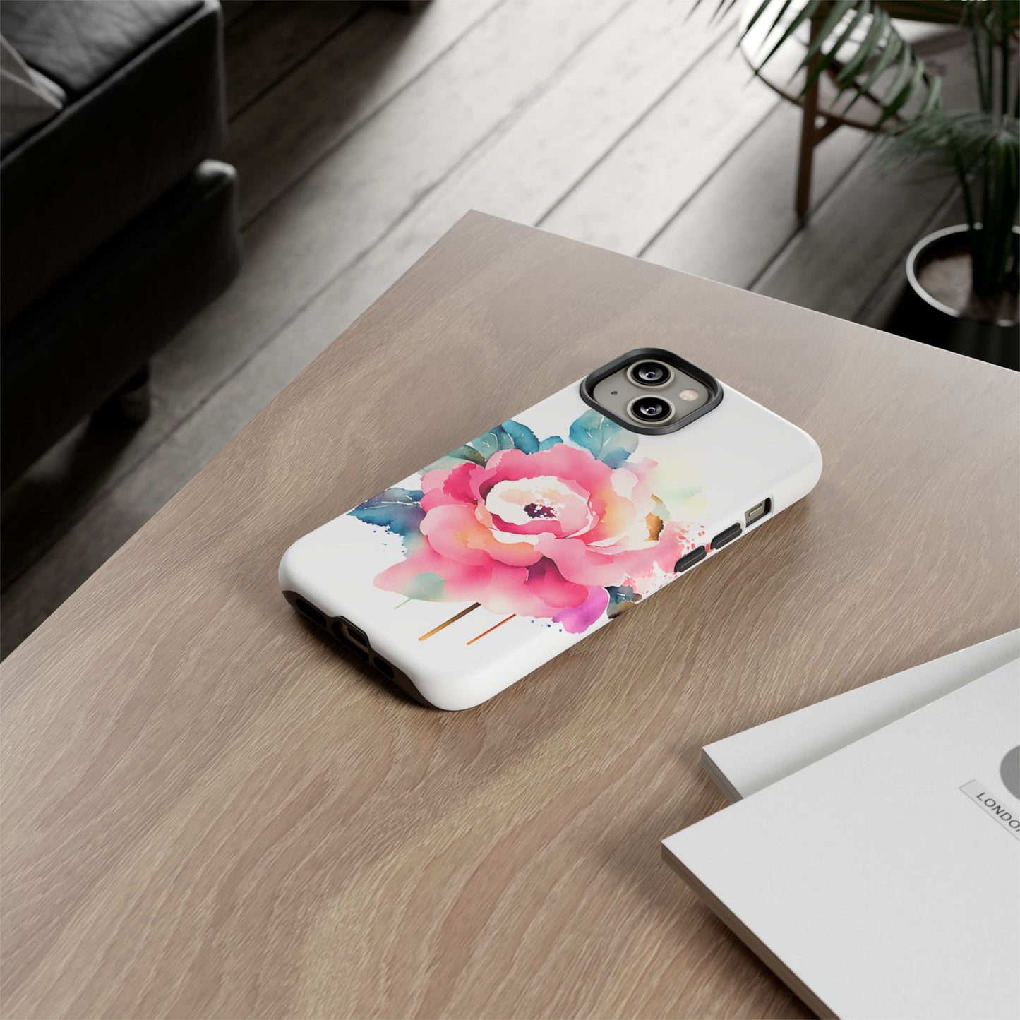 Floral Phone Case - Vibrant Rose Design