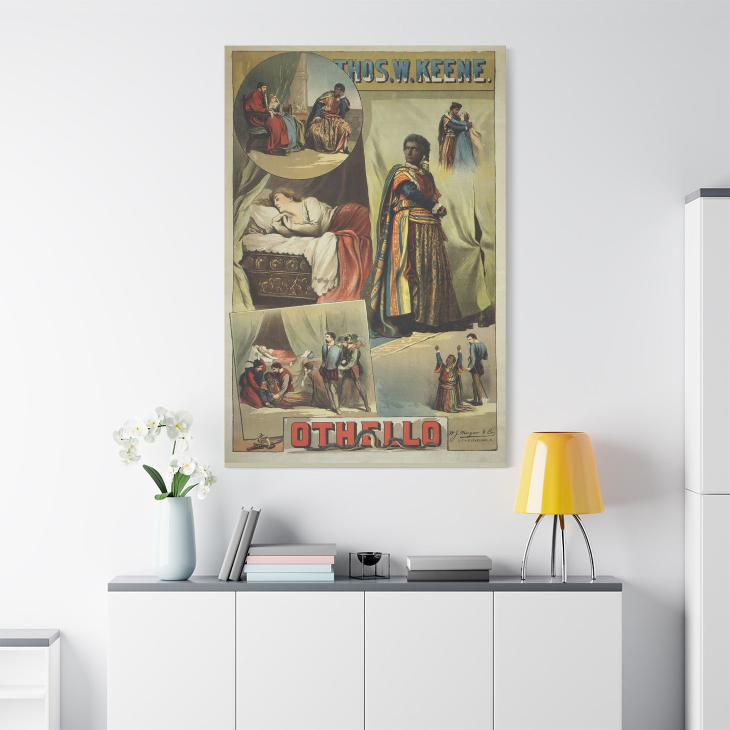 Othello Vintage Playbill Matte Canvas Wall Art