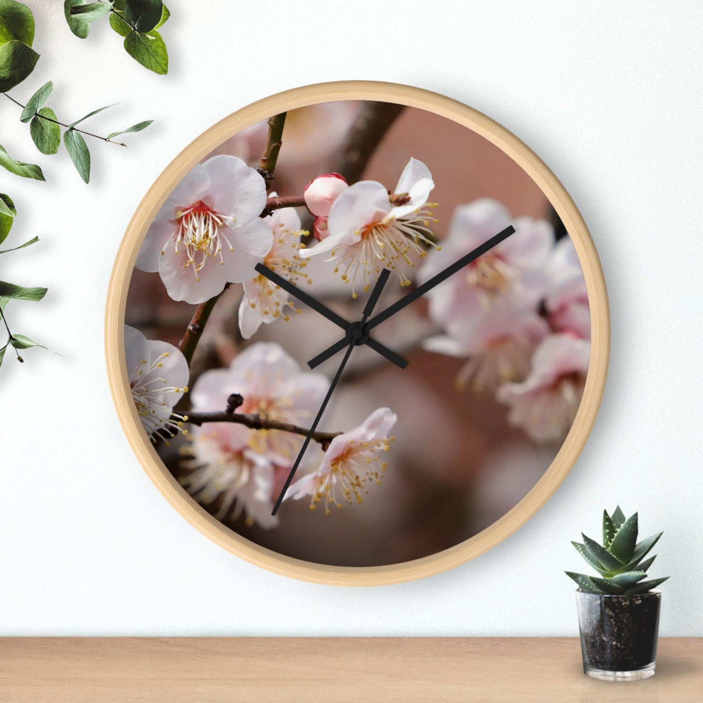 Elegant Floral Wall Clock