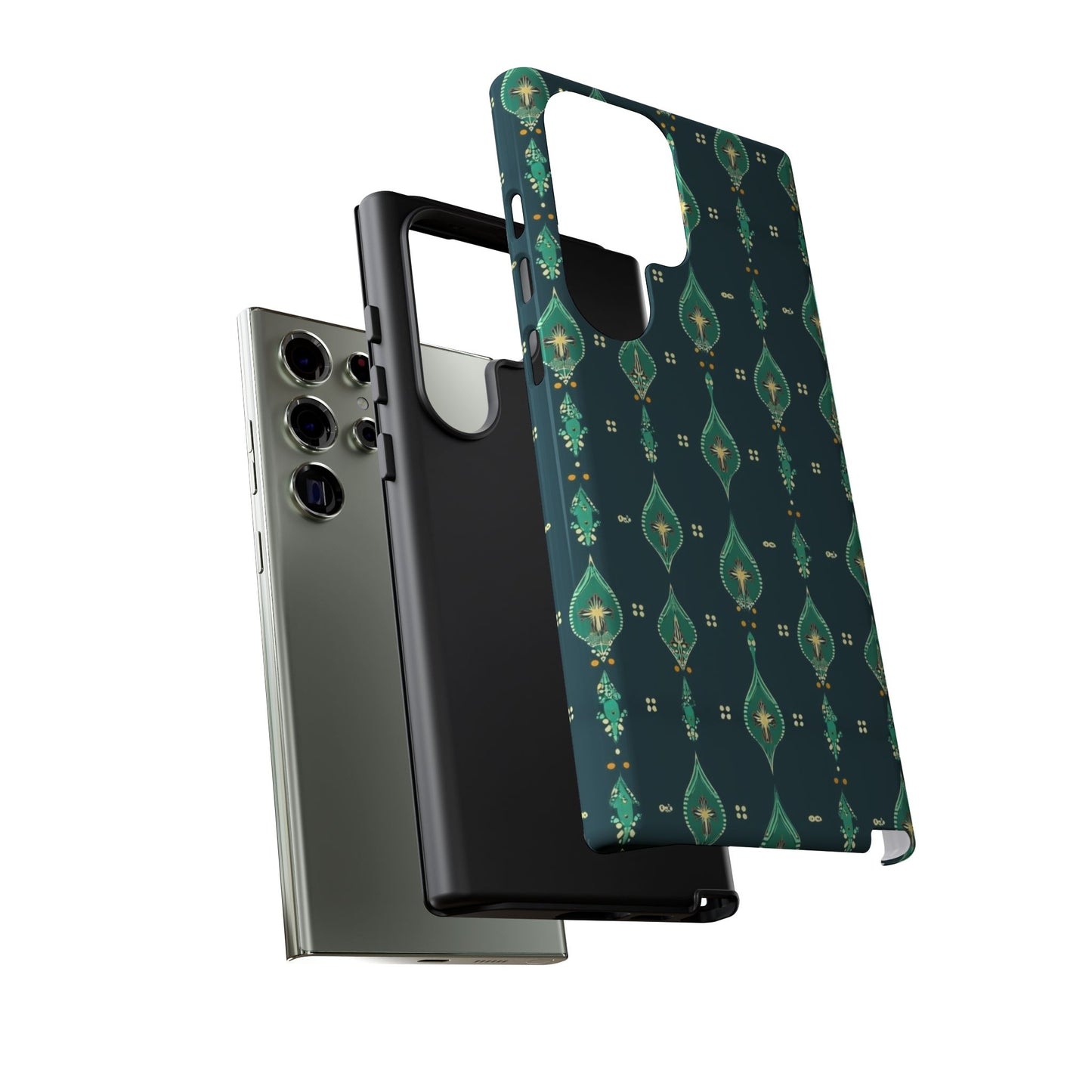Emerald Boho Teardrop Phone Case