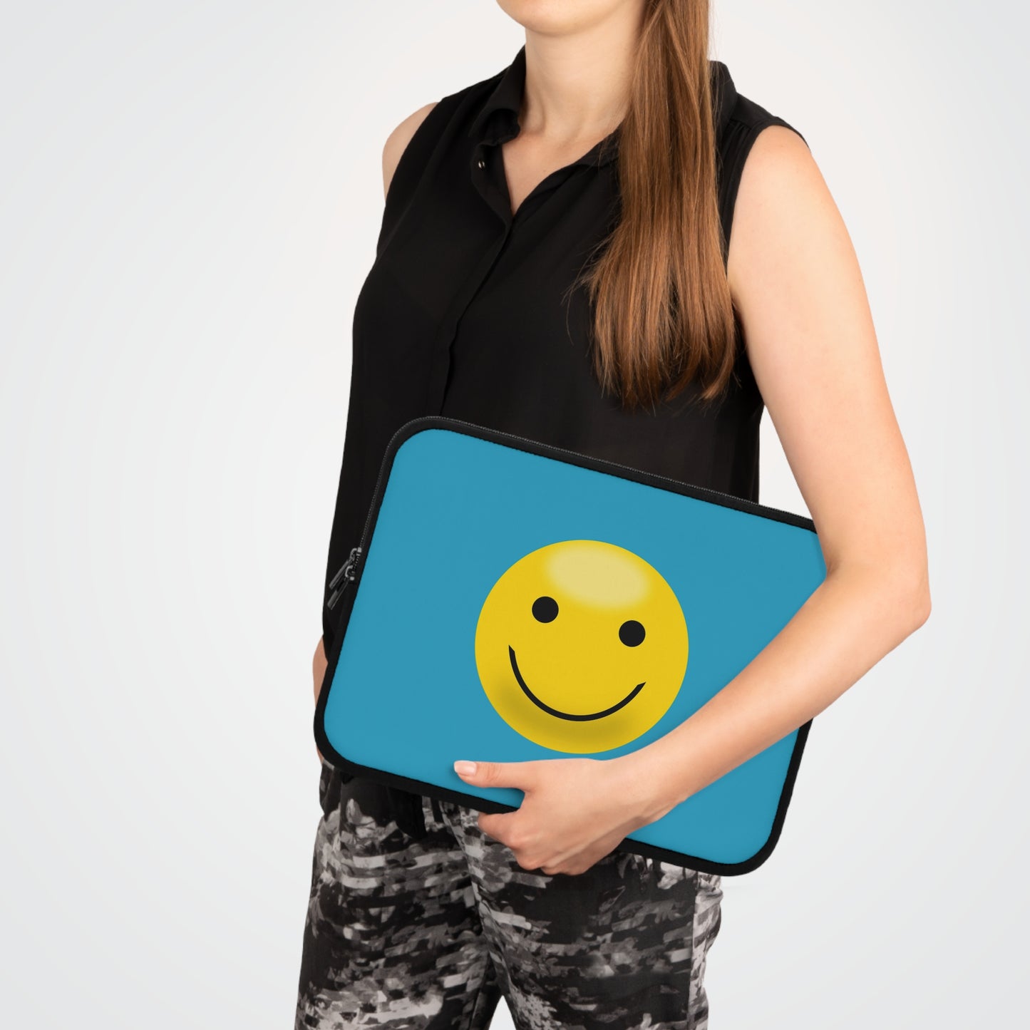 Smiley Face Laptop Sleeve | Cute Laptop Case