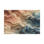 Abstract Swirl Matte Canvas Wall Art — Fluid Earth Tones, Stretched 1.25"