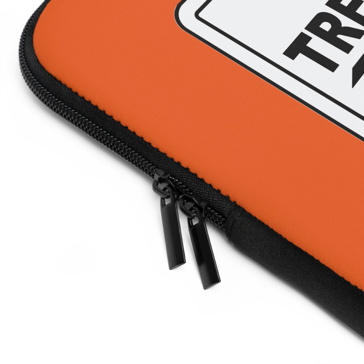 Bold Statement Laptop Sleeve - No Trespassing Design