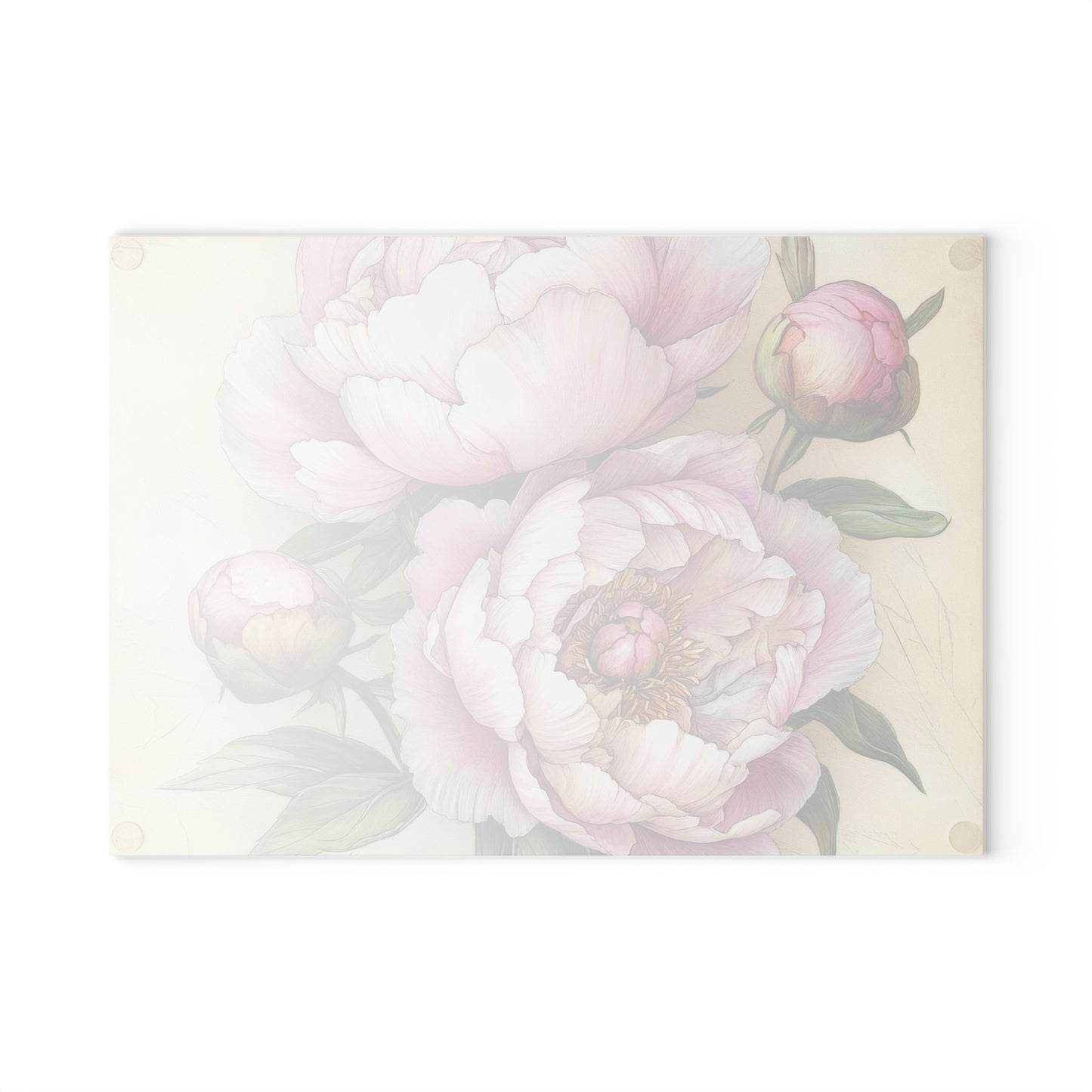 Floral Glass Cutting Board