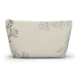 Floral Sketch Accessory Pouch — T‑Bottom Makeup & Travel Organizer