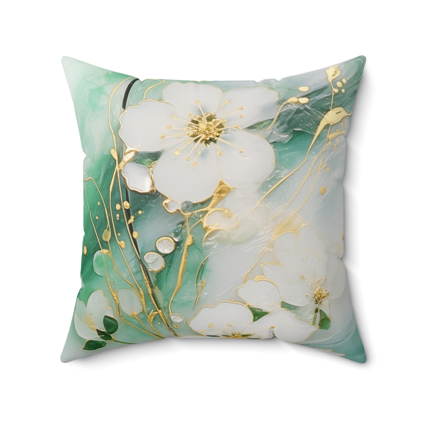 Elegant Floral Throw Pillow