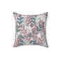 Boho Leaf Print Pillow | Cozy Decorative Cushion for Home Decor, Gift for Housewarming, Nature Lovers, Bohemian Style