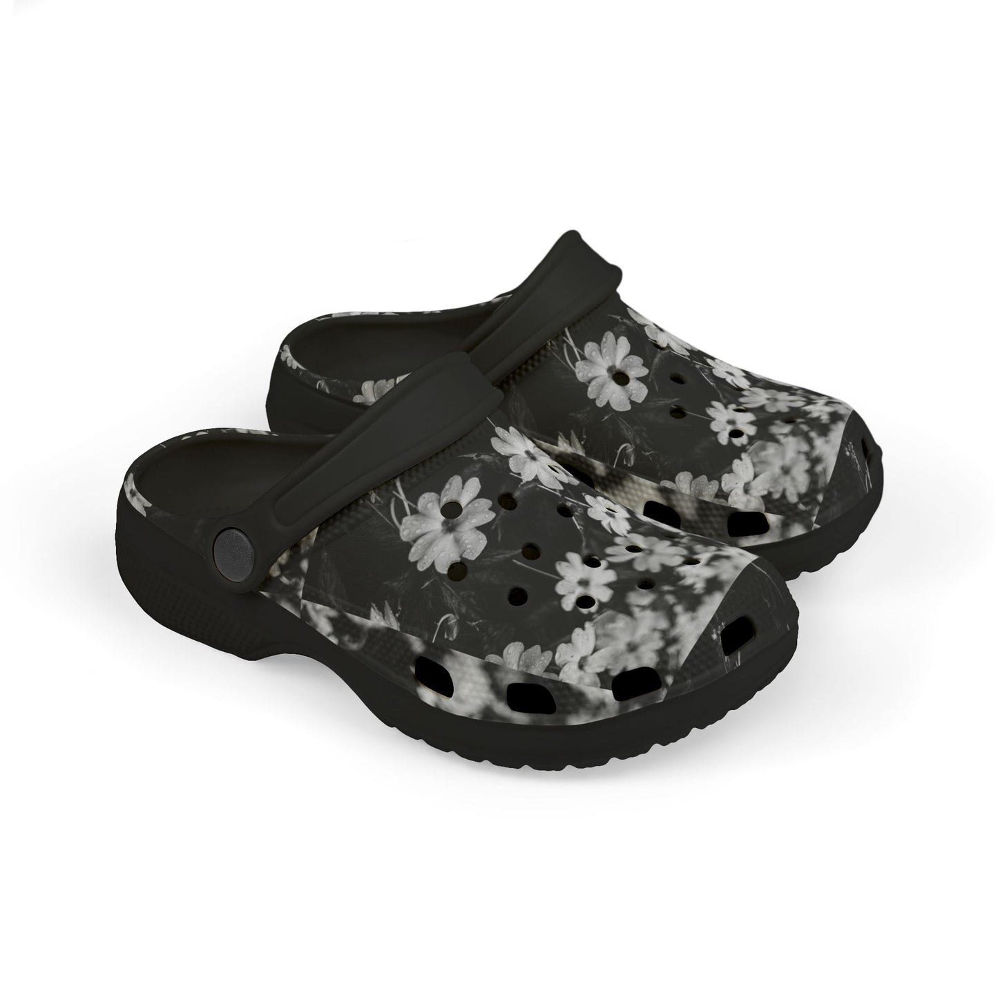 Floral Kid's Clogs, Cute Garden Shoes