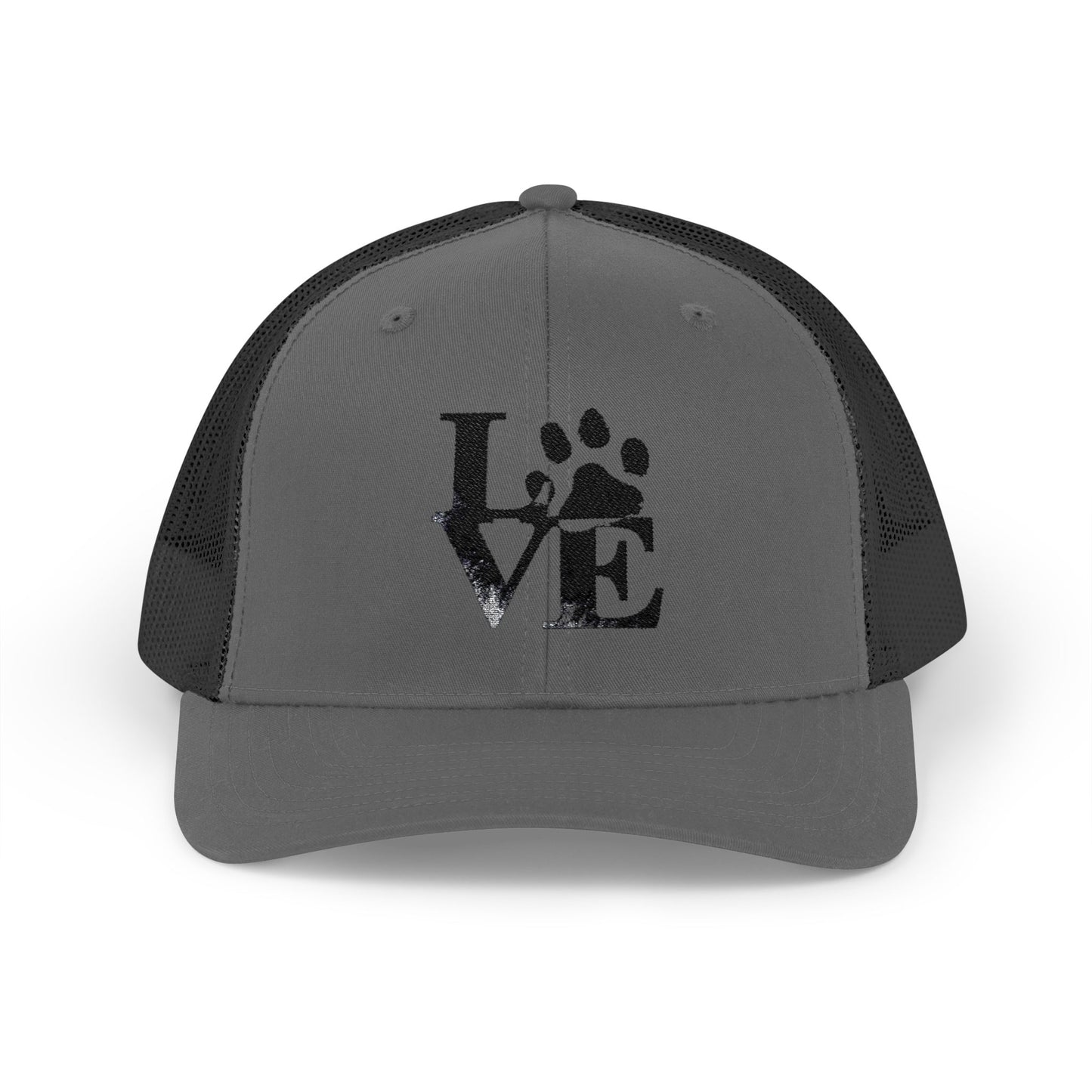 Love Paw Print Trucker Cap for Animal Lovers