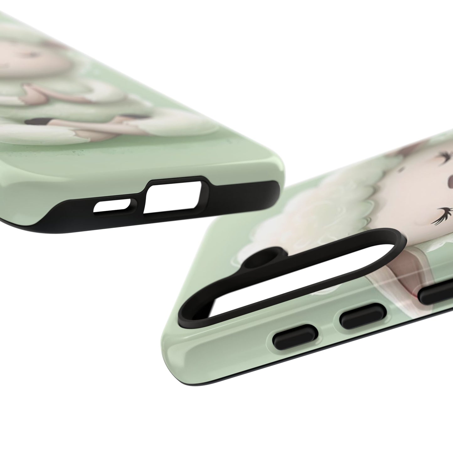 Meditating Lamb Phone Case — Cute Pastel Protective iPhone Cover