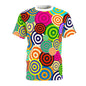 Colorful Circle Pattern Unisex Tee, Vibrant Graphic T-Shirt for Casual Wear