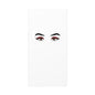 Glam Eyes Matte Canvas Wall Art — Brown Eyes with Red Lashes