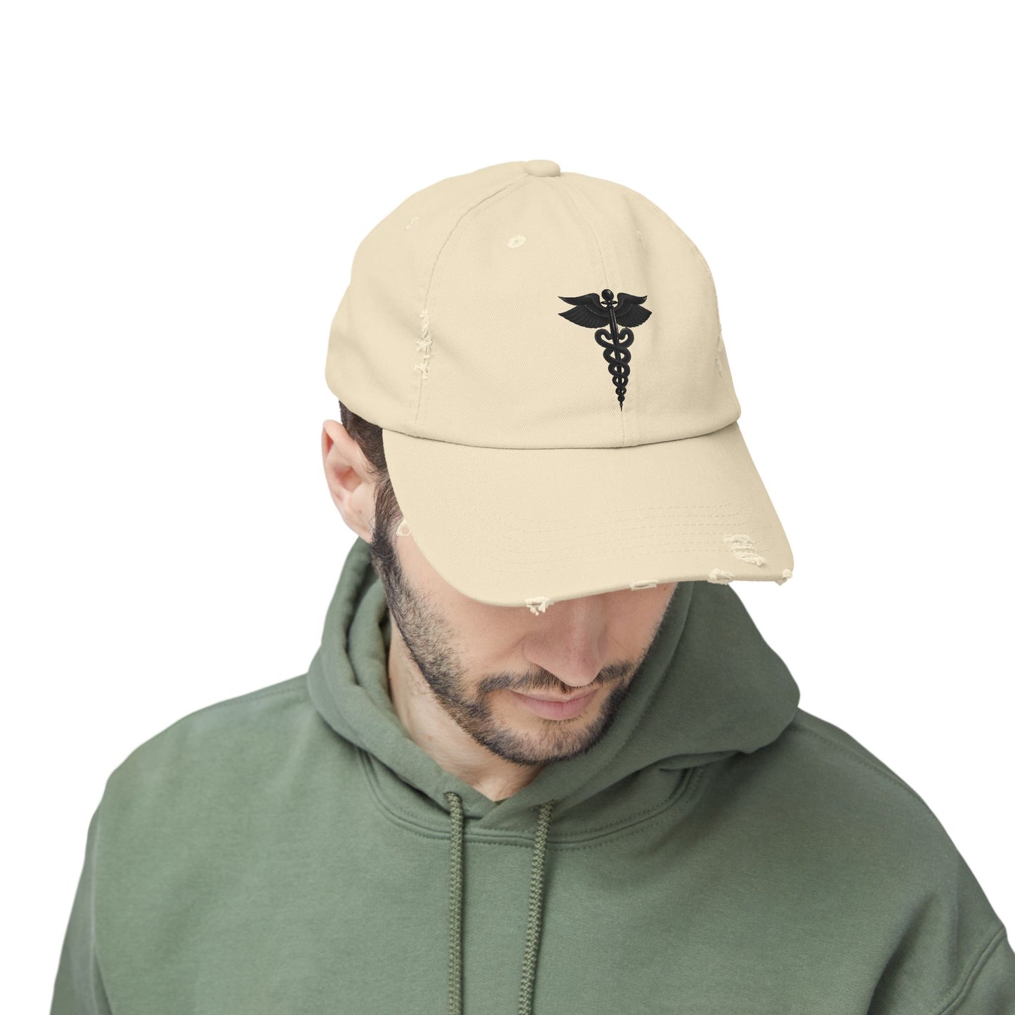 Unisex Distressed Cap with Caduceus Design, Perfect Gift for Healthcare Workers, Casual Style for Every Occasion, Fashionable Medical [...]
