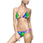 Vibrant Tie-Dye Women's Bikini Swimsuit, Beachwear, Summer Swim, Pool Party, Vacation Swimwear, Festival Outfit