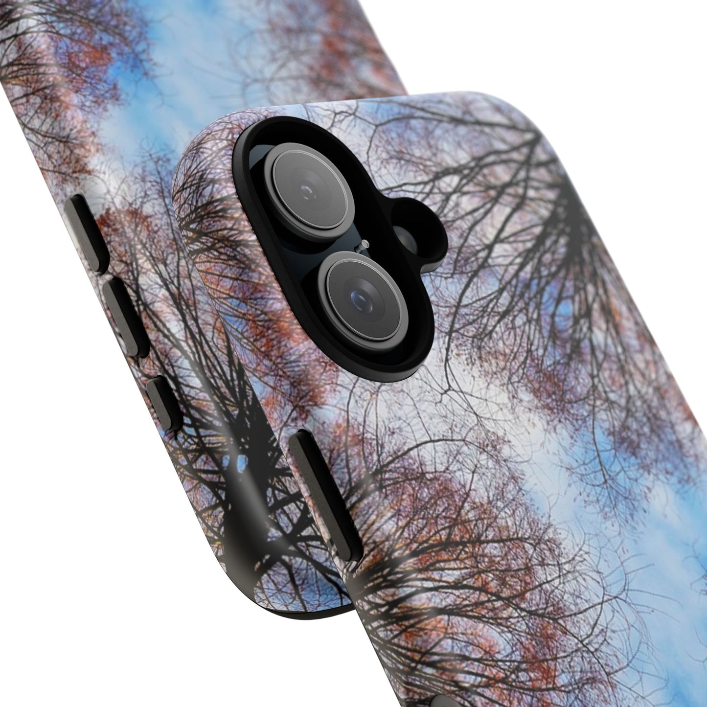 Skyward Trees Phone Case — Nature Forest Canopy Protective Tough Case