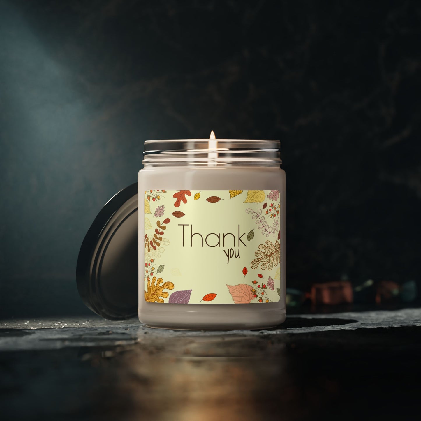 Thank You Fall Scented Soy Candle — 9oz Gratitude Jar Candle