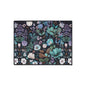 Floral Heavy Duty Floor Mat — Dark Botanical Non-Slip Door Rug