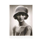 Vintage 1920s Flapper Portrait Canvas