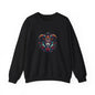 Colorful Mardi Gras Unisex Crewneck Sweatshirt, Festival Sweater