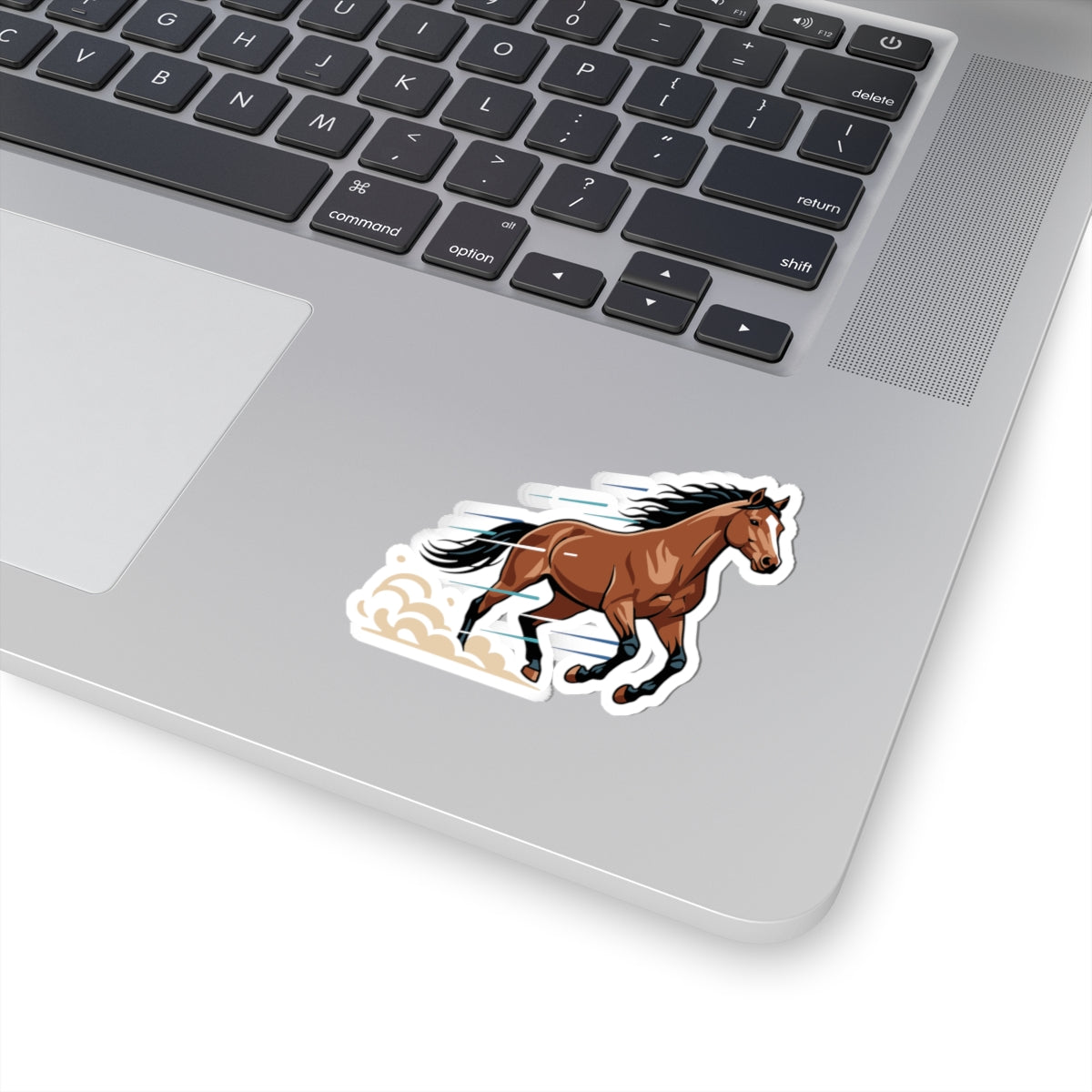 Running Bay Horse Sticker — Kiss-Cut Vinyl Sticker for Laptops, Water Bottles & Gear