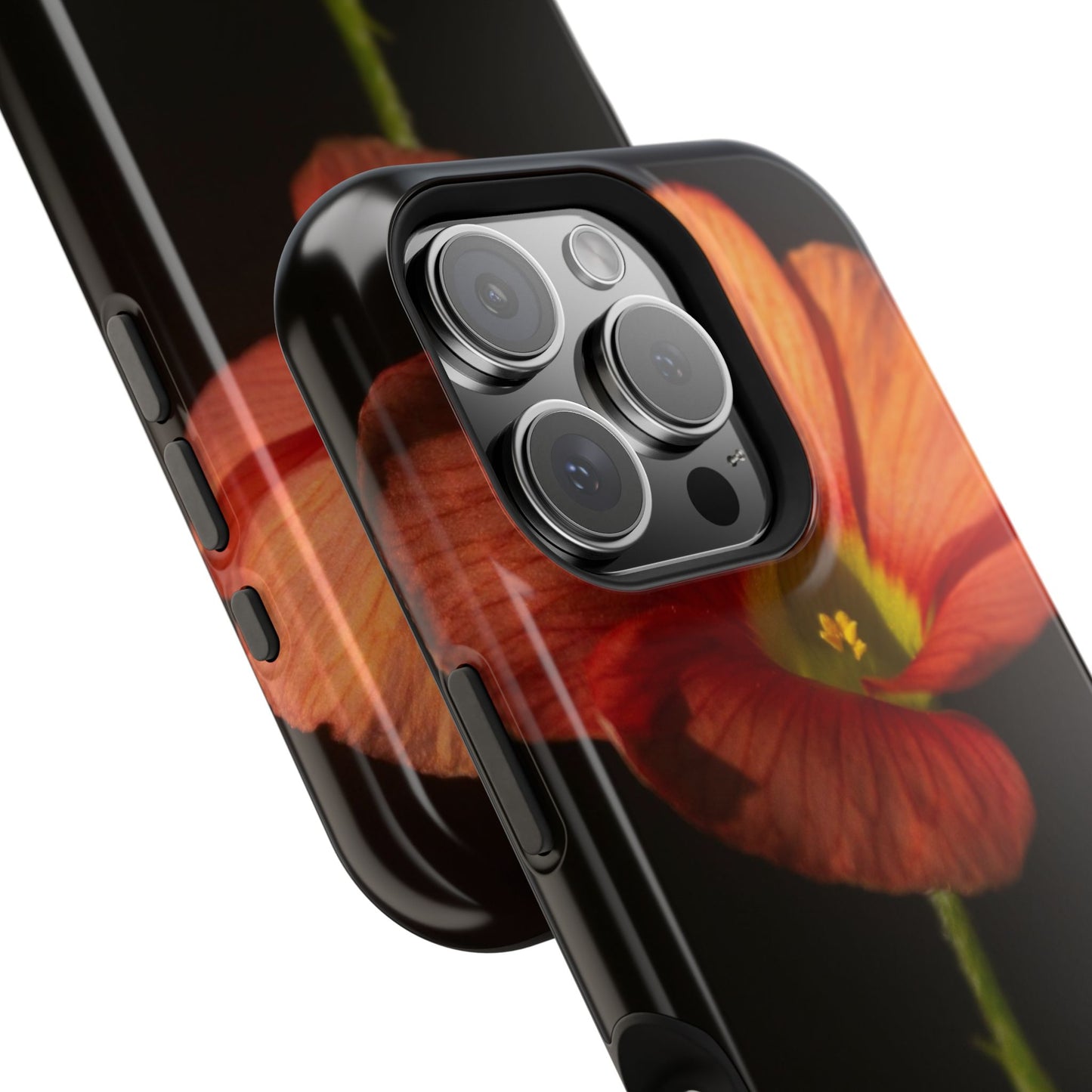 Poppy Bloom Magnetic Impact Phone Case — Slim Protective Floral Design