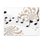 Musical Note Canvas Art, Floral Decor for Home, Music Lover Gift, Wall Art for Musicians, Unique Gift Idea