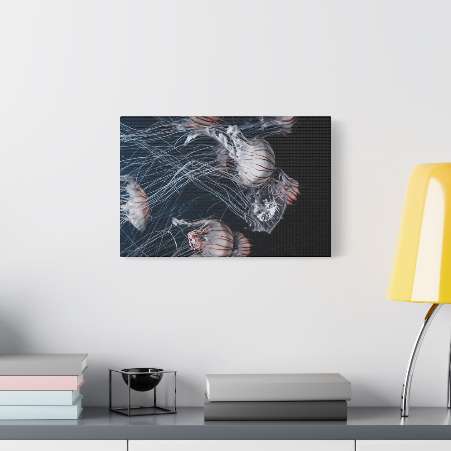 Jellyfish Swarm Matte Stretched Canvas