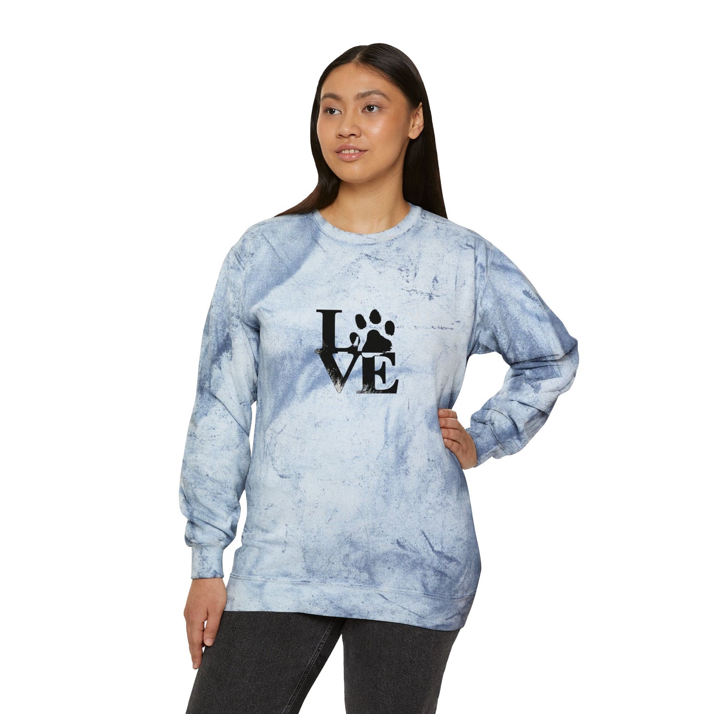 Colorful Love Pet-Inspired Crewneck Sweatshirt