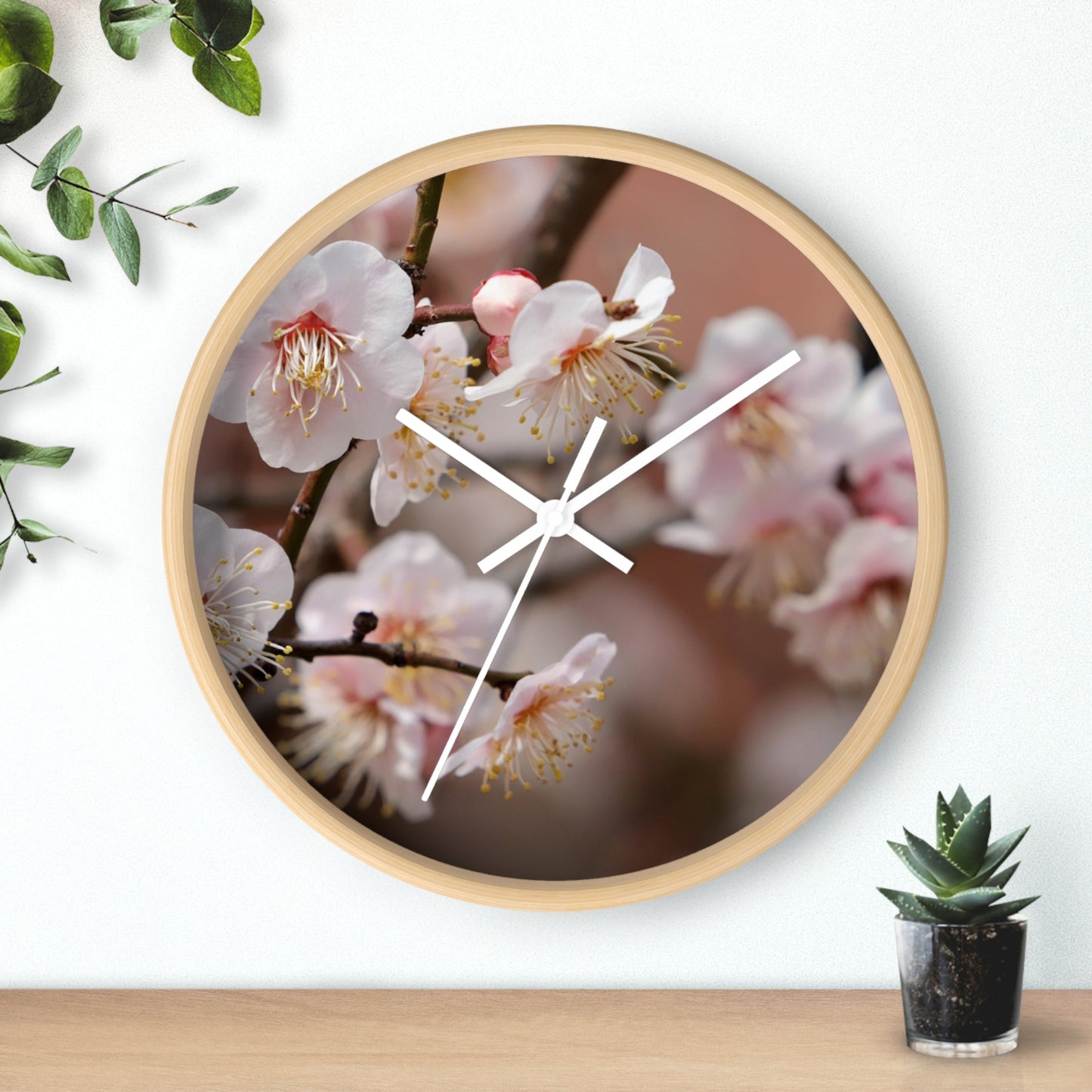 Elegant Floral Wall Clock
