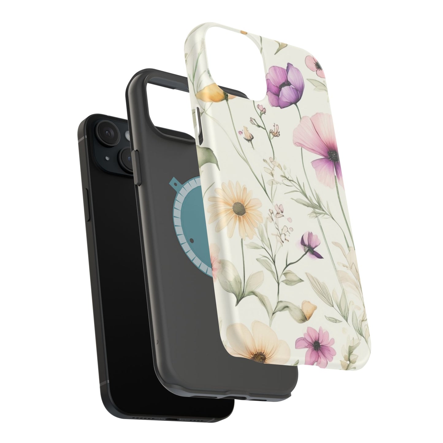 Floral Watercolor Magnetic Impact-Resistant Phone Case