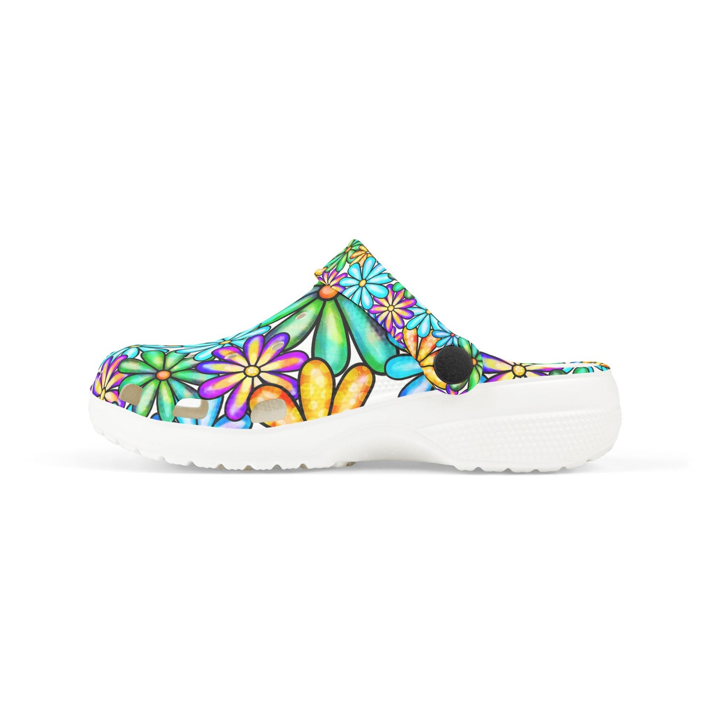 Colorful Floral Kid's EVA Foam Clogs
