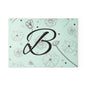 Floral Monogram Glass Cutting Board - Personalized Kitchen Decor