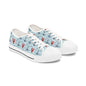 Lobster Nautical Low-Top Sneakers —  Coastal Sailboat Print