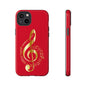 Tough Cases - Red Musical Note