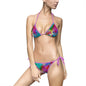 Colorful Tie-Dye Women's Bikini Swimsuit, Beach Swimwear, Summer Vacation, Pool Party, Resort Getaway, Festival Outfits