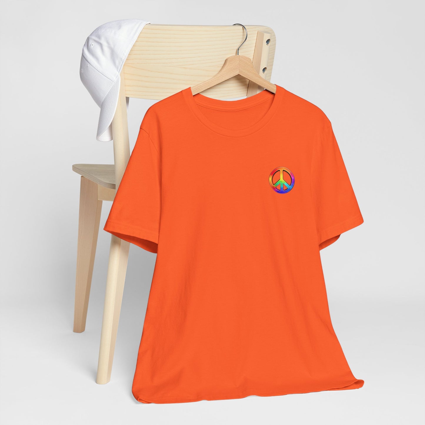 Peace Sign Tie-Dye Tee — Rainbow Hippie Peace Symbol T-Shirt