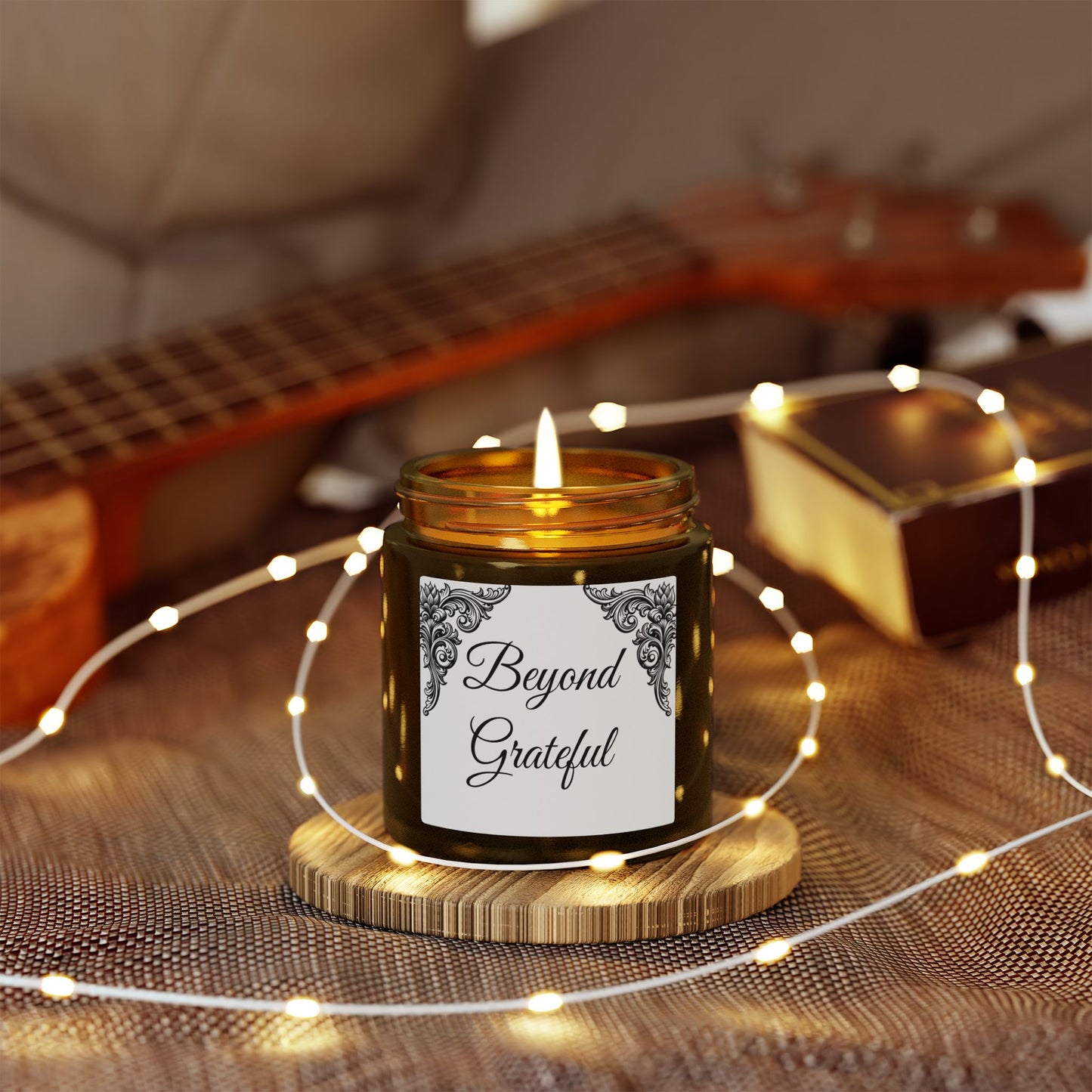 Scented Candle — "Beyond Grateful" Coconut Apricot Wax (4oz & 9oz)