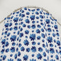 Floral Print Shower Curtain - Vibrant Bathroom Decor, Blue and White, Modern Home Accessory, Gift Idea for Housewarming, Nature Inspired