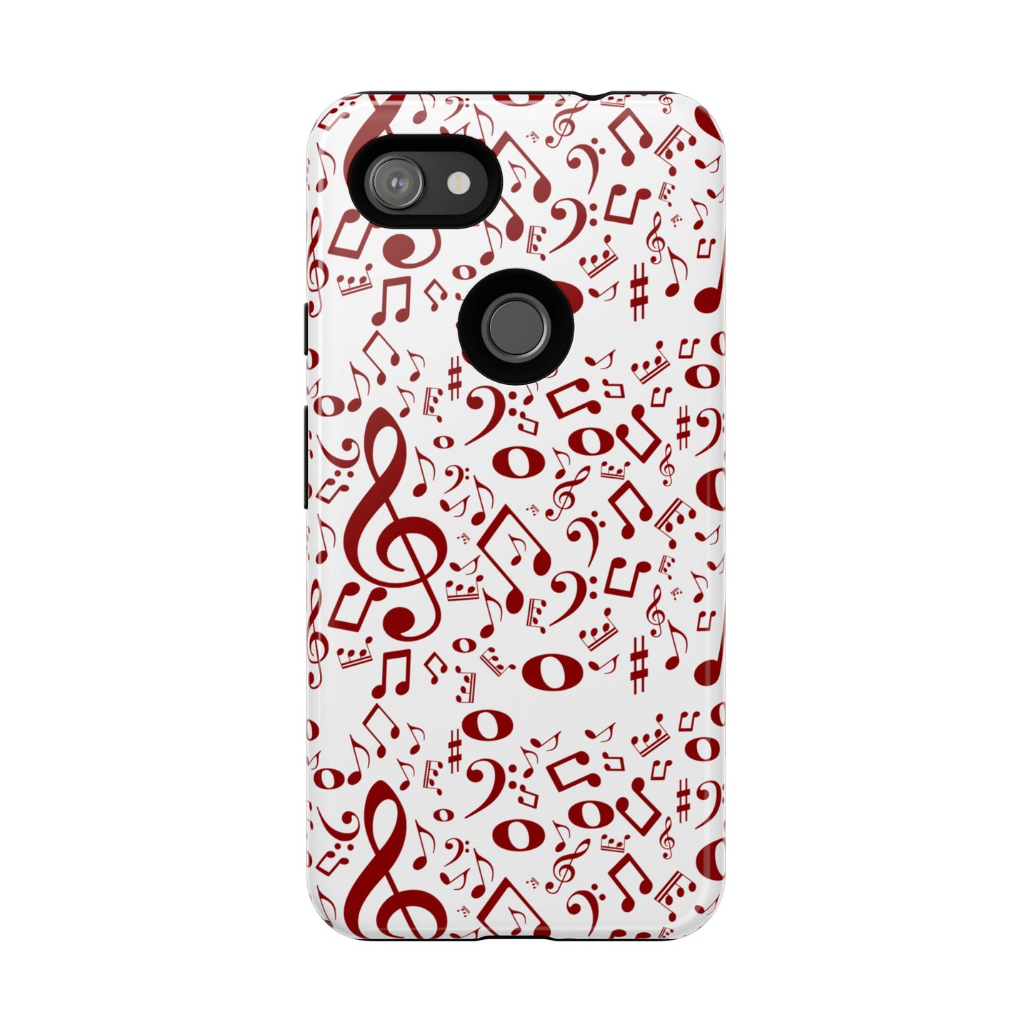 Musical Note Phone Case, Tough iPhone Cover, Gift for Musicians, Customizable, Music Lover's Accessory, Durable Phone Protection