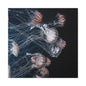 Jellyfish Swarm Matte Stretched Canvas