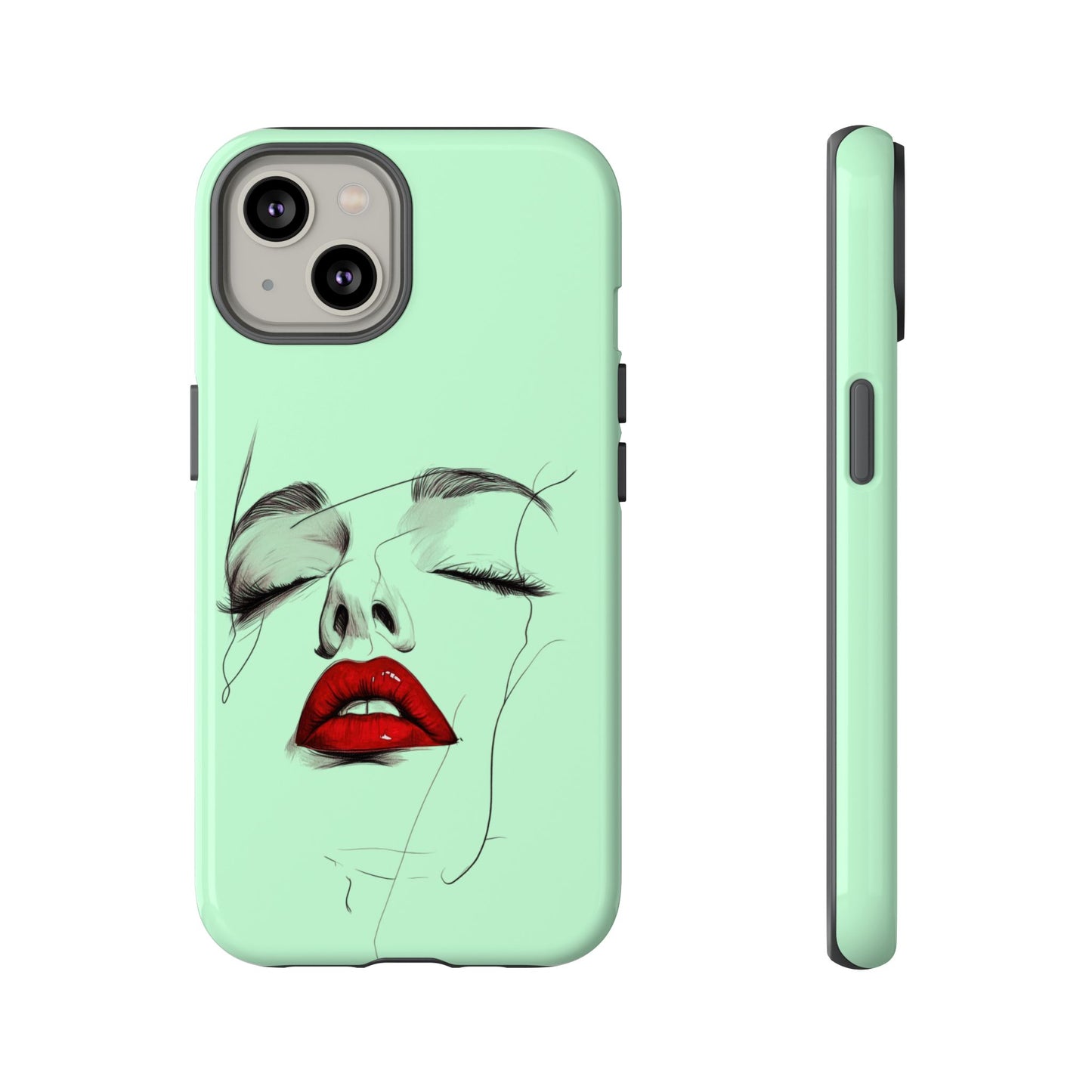 Stylish Phone Case, Artistic Phone Cover, Trendy Tech Accessory, Unique Cell Phone Protector, Gift for Her, Modern Aesthetic