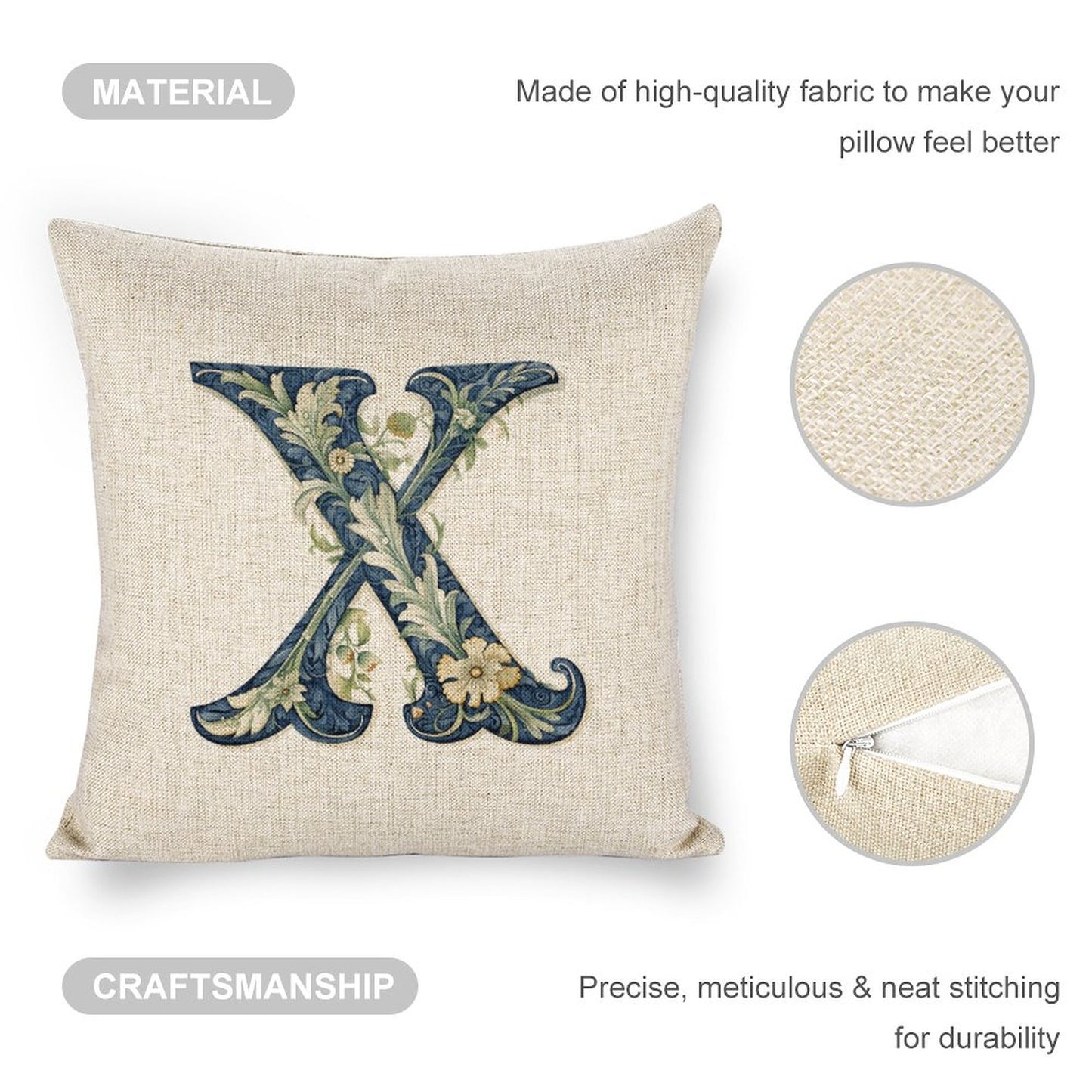 Personalized Photo Pillowcases (Pillow Excluded) (Dual-sided Printing)