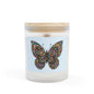 Butterfly Bloom Frosted Glass Candle - 11oz Artisan Aromatherapy