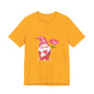Valentine Gnome T‑Shirt — Cute Pink Gnome Holding Rose Tee