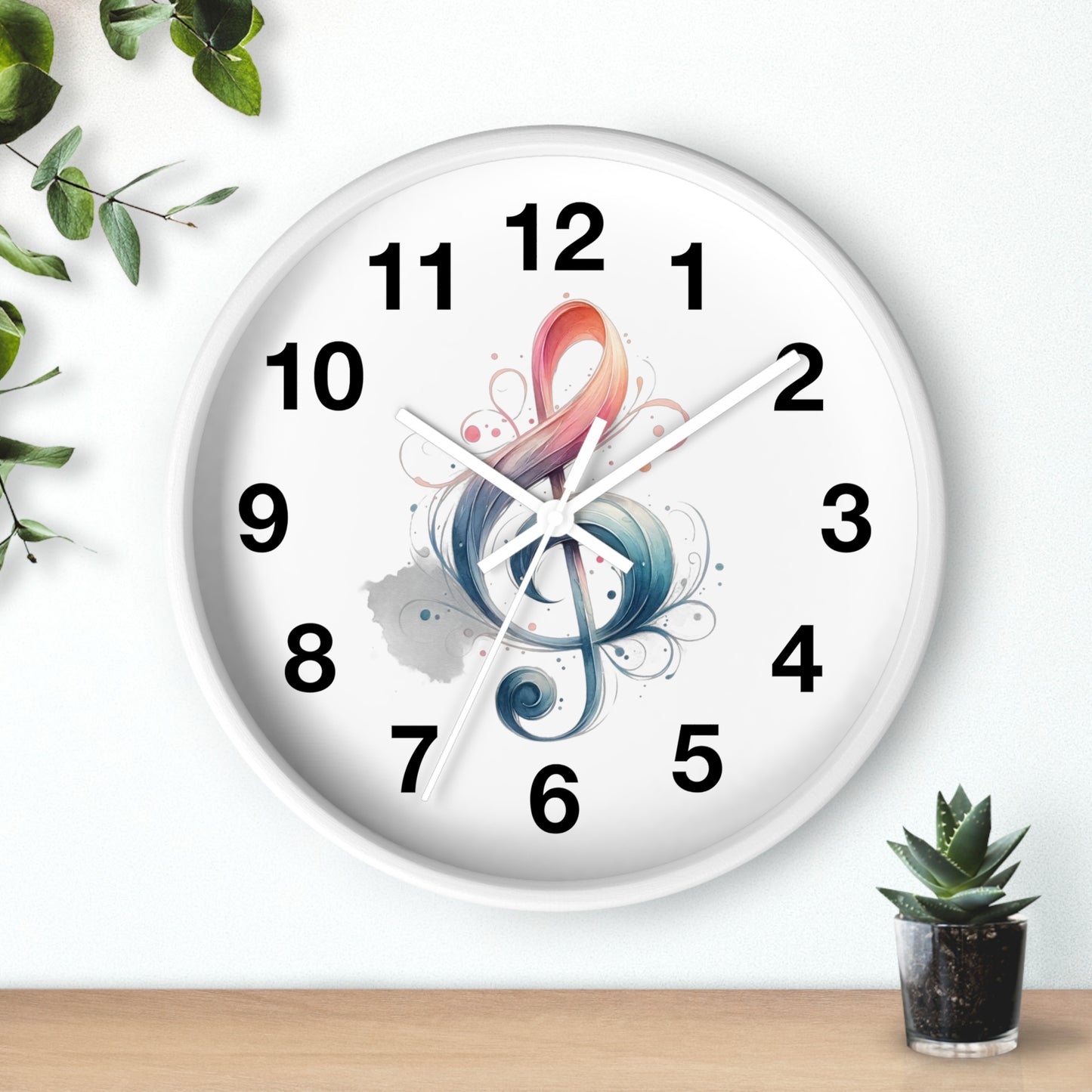 Wall Clock Musical note