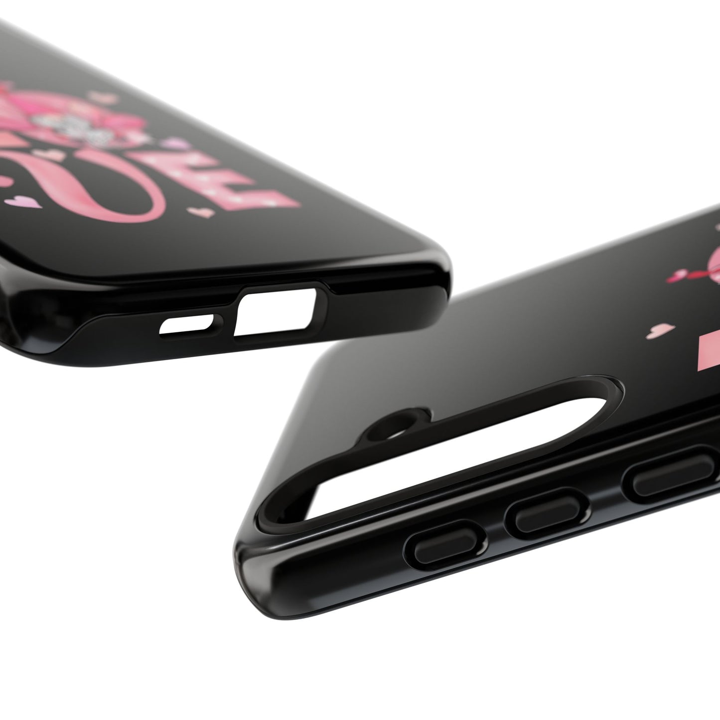 Love Gnome Phone Case — Cute Pink Heart Valentines Protective Case