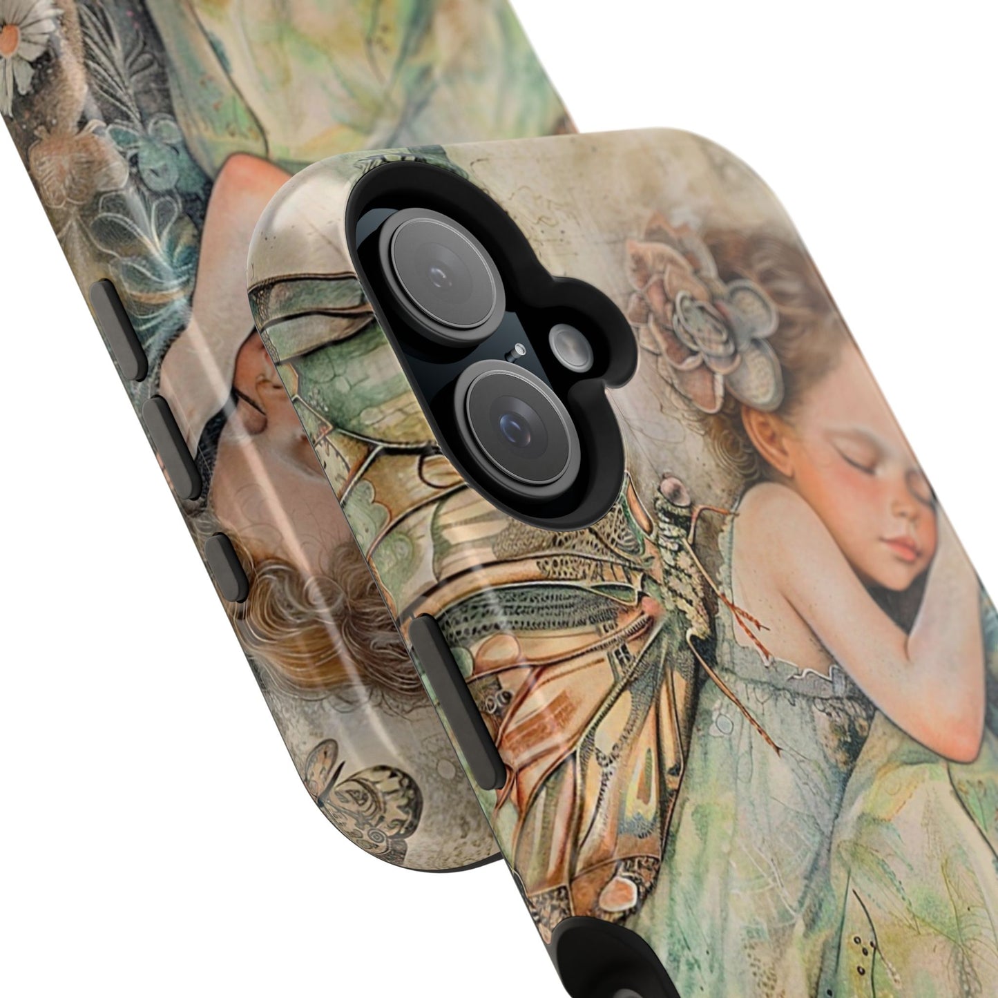 Fairy Sleeping Phone Case — Magnetic Impact-Resistant iPhone Cover