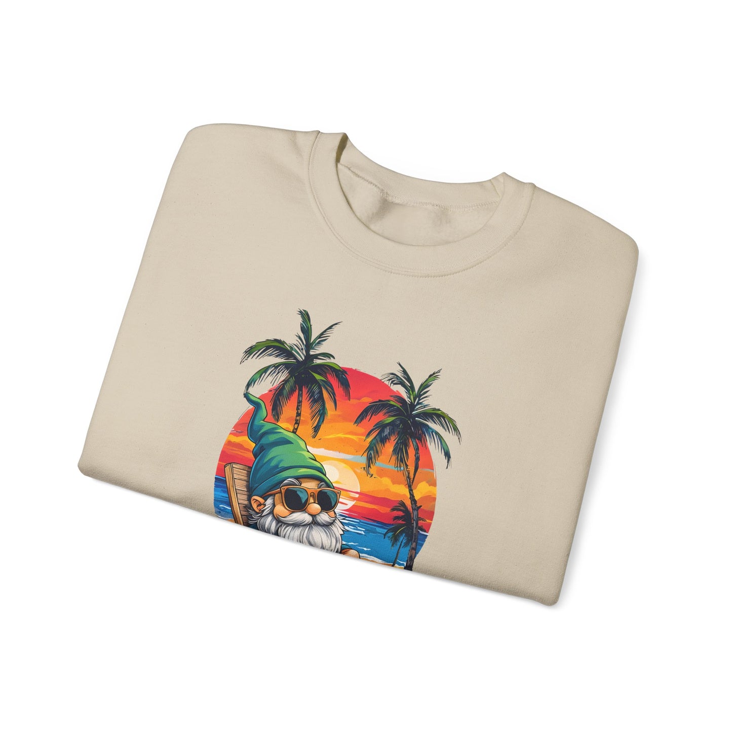 Crewneck — "Weekend Vibes" Tropical Gnome Sweatshirt