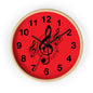 Musical Note Wall Clock - Perfect for Music Lovers, Gift for Musicians
