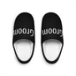 Cozy Men's Indoor Slippers with 'Groom' Design